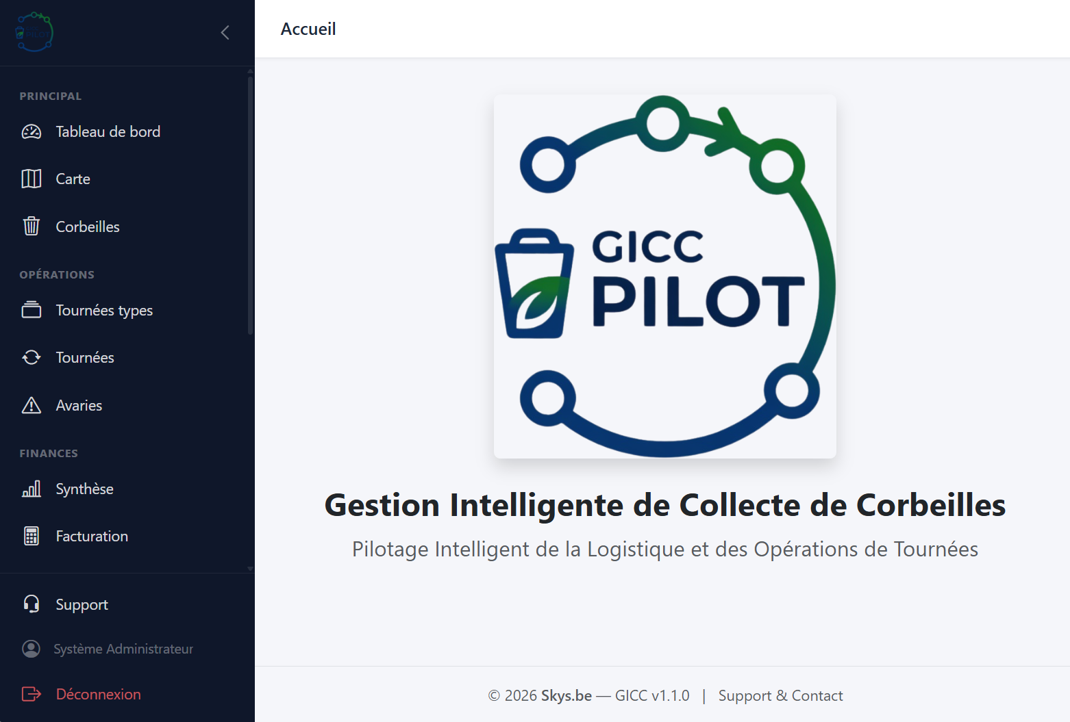Dashboard GICC PILOT